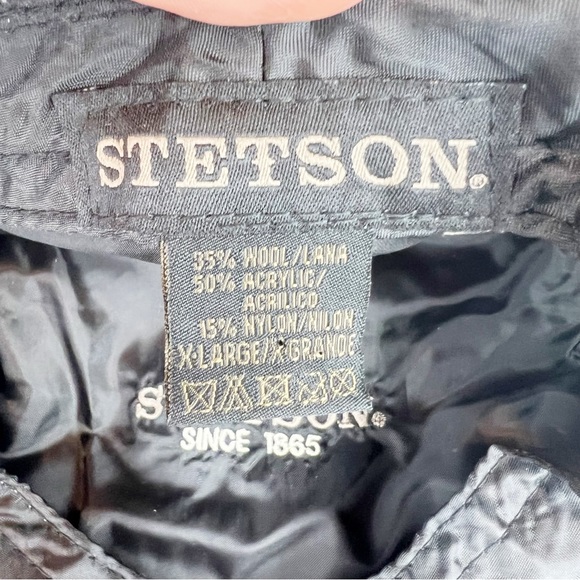 STETSON Wool Blend Herringbone Driving Cap Hat Size XL - Picture 6 of 8